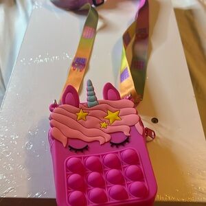 Little unicorn purse poppet for kids